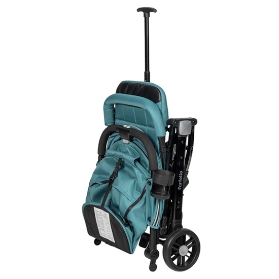 Коляска прогулочная Farfello Comfy Go Comfort Chrome Aqua Black - 8